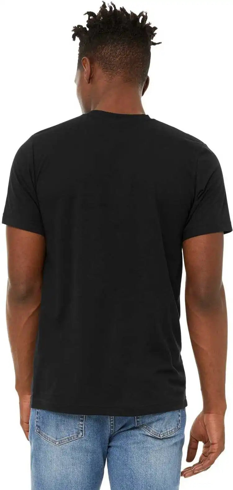Bella + Canvas 3301 Unisex Sueded Tee Solid Black Blend