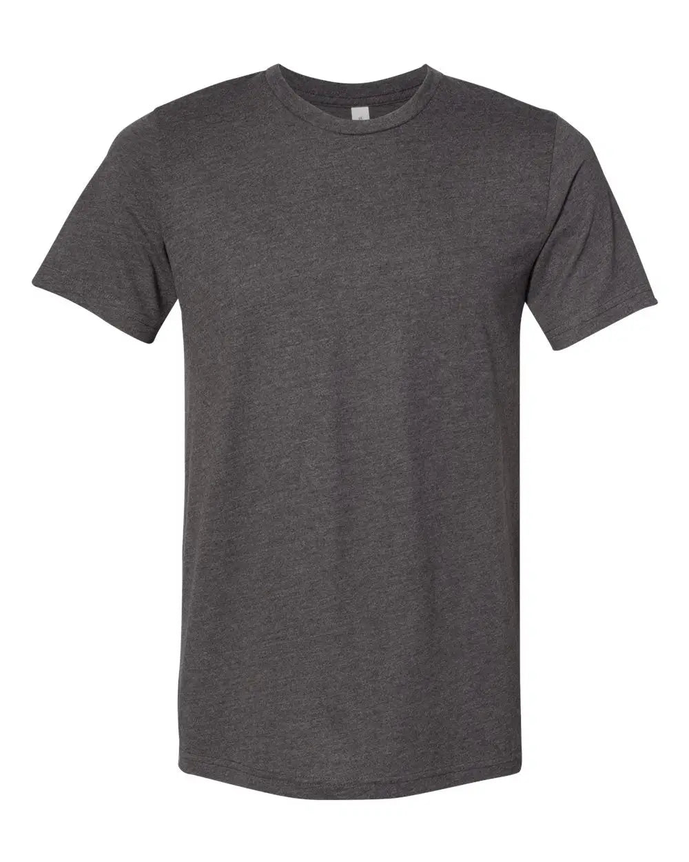 Bella + Canvas 3301c Sueded Tee - 3301 - Dark Gray Heather - Adult Xs
