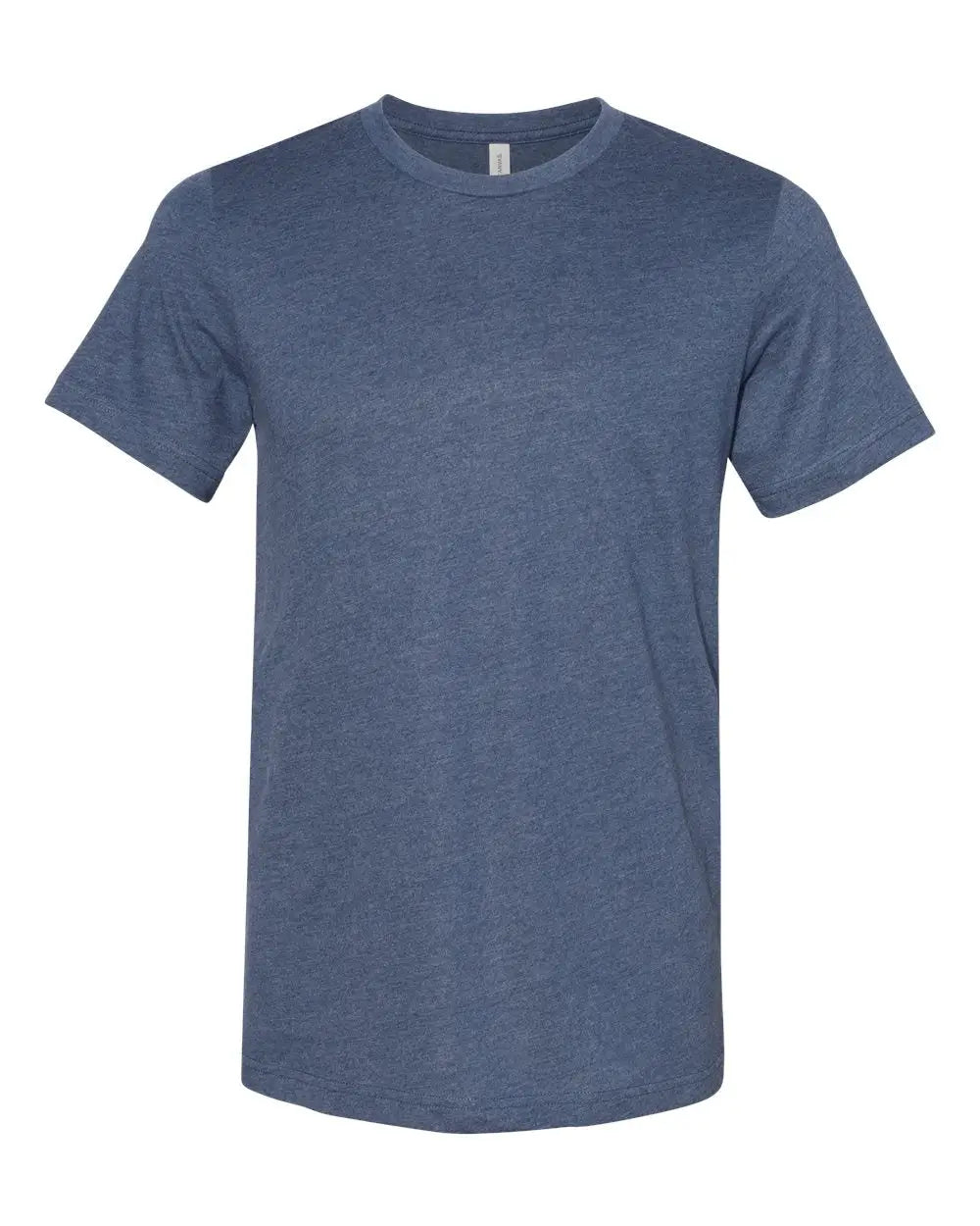 Bella + Canvas 3301c Sueded Tee - 3301 - Heather Navy - Adult Xs