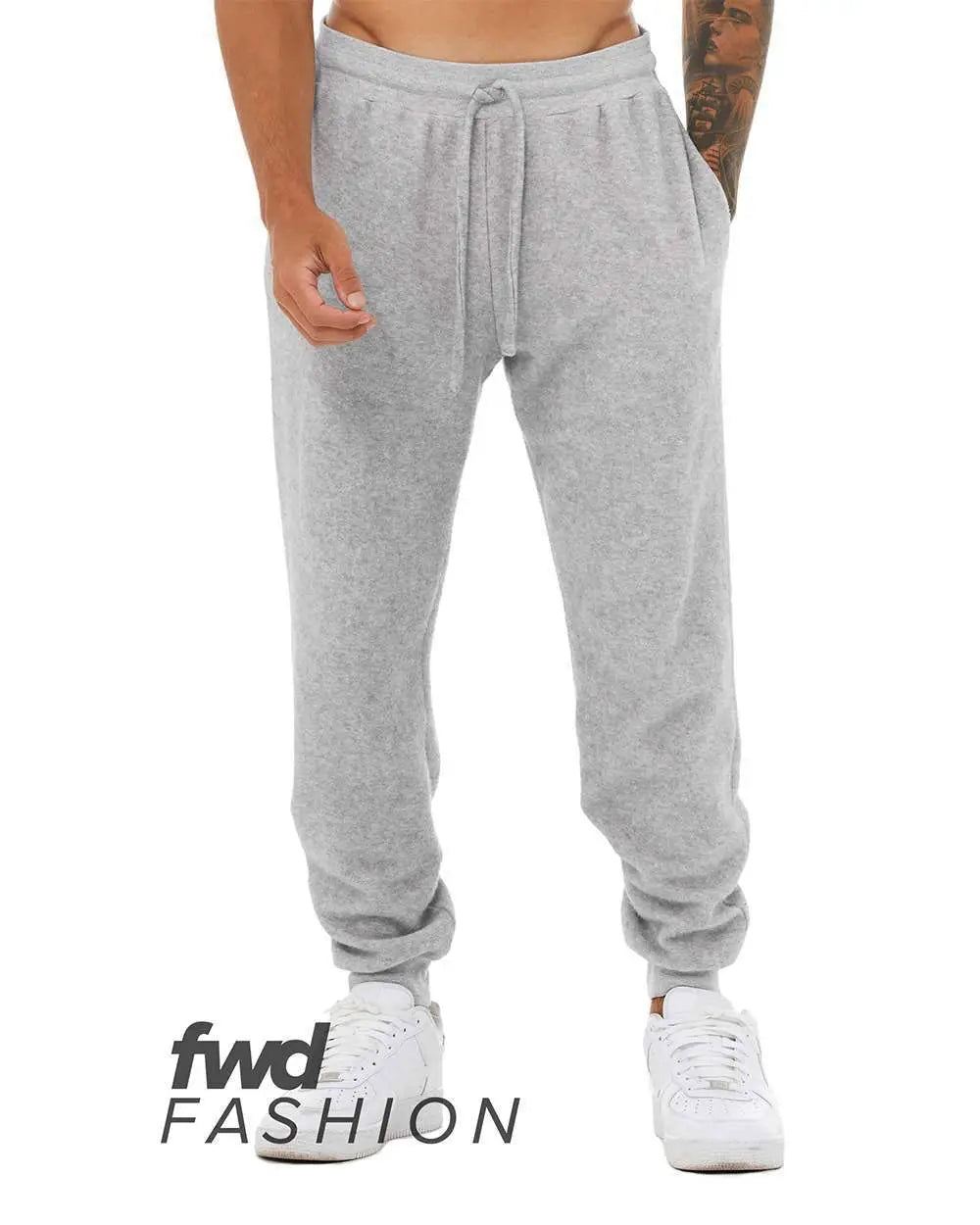 Bella + Canvas 3327c Fwd Fashion Sueded Fleece Jogger - 3327 - Athletic Heather - Adult Xs