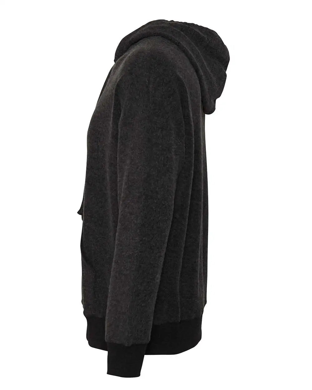 Bella + Canvas 3329c Fwd Fashion Sueded Fleece Hoodie - 3329 - Black Heather