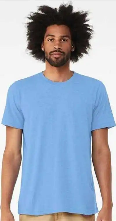Bella + Canvas 3413 Triblend Tee - Solid Carolina Blue