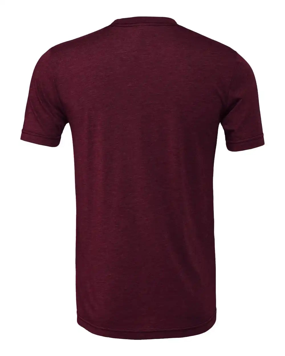 Bella + Canvas 3413 Triblend Tee - Solid Maroon - Xs