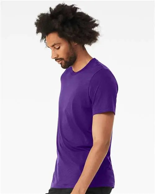 Bella + Canvas 3413 Triblend Tee - Solid Team Purple