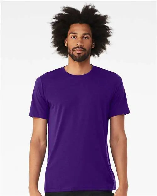 Bella + Canvas 3413 Triblend Tee - Solid Team Purple