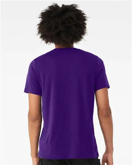 Bella + Canvas 3413 Triblend Tee - Solid Team Purple