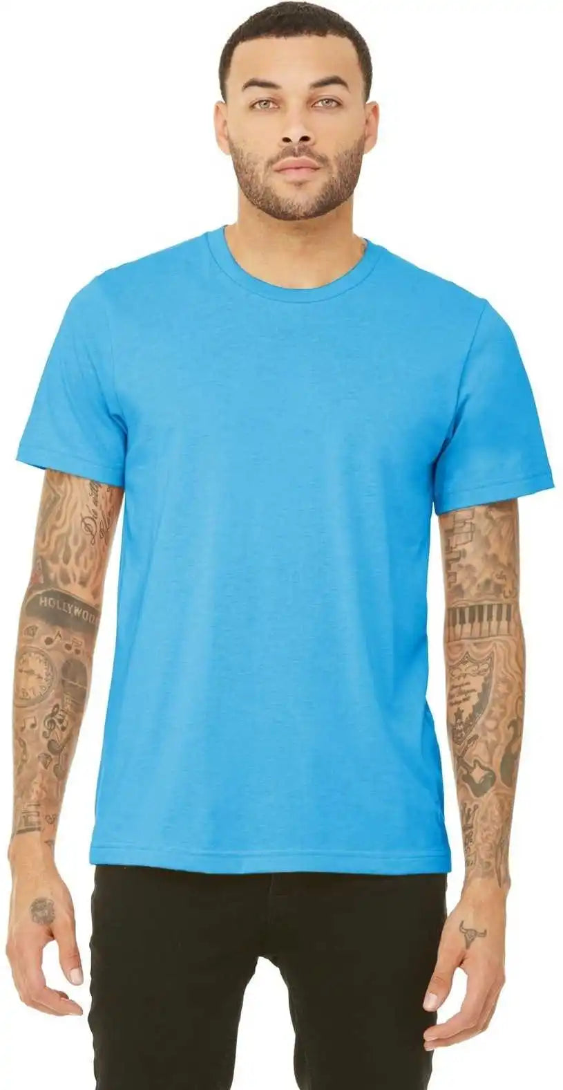 Bella + Canvas 3413 Unisex Triblend Short Sleeve Tee - Aqua