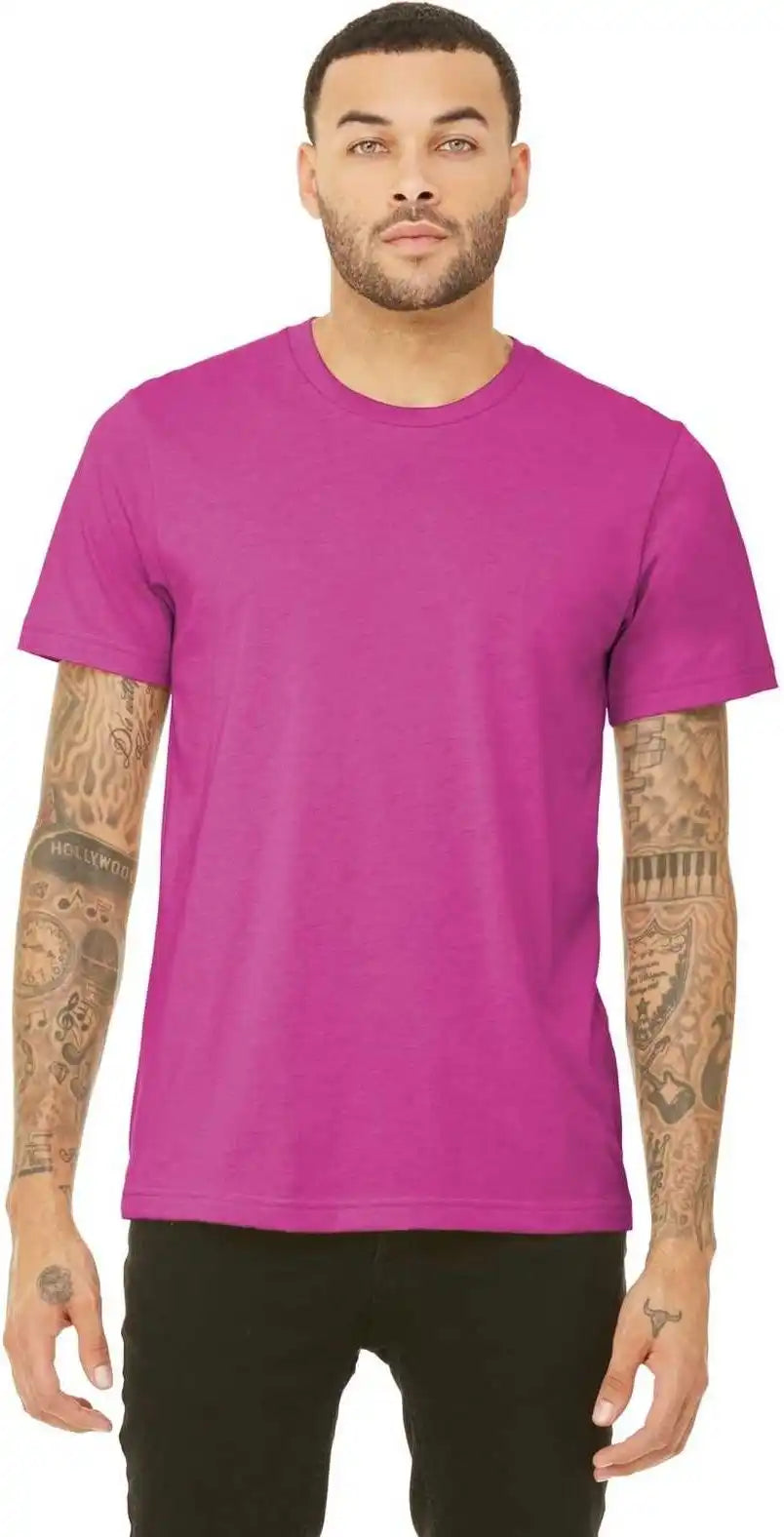 Bella + Canvas 3413 Unisex Triblend Short Sleeve Tee Berry
