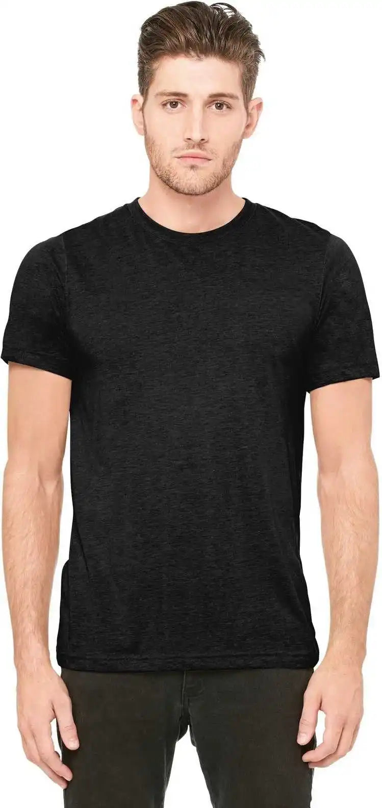 Bella + Canvas 3413 Unisex Triblend Short Sleeve Tee Black Heather