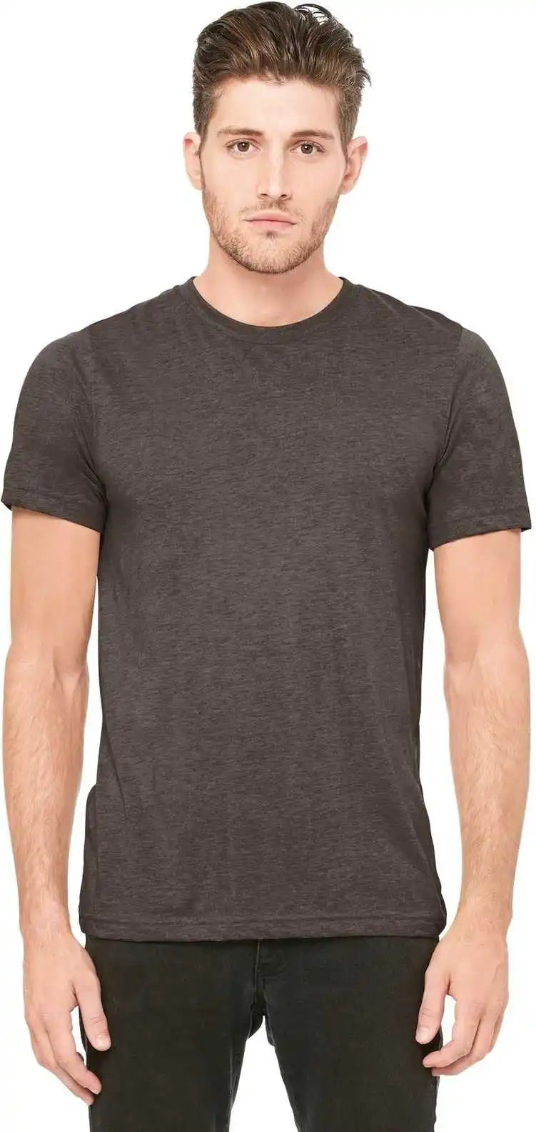 Bella + Canvas 3413 Unisex Triblend Short Sleeve Tee - Brown