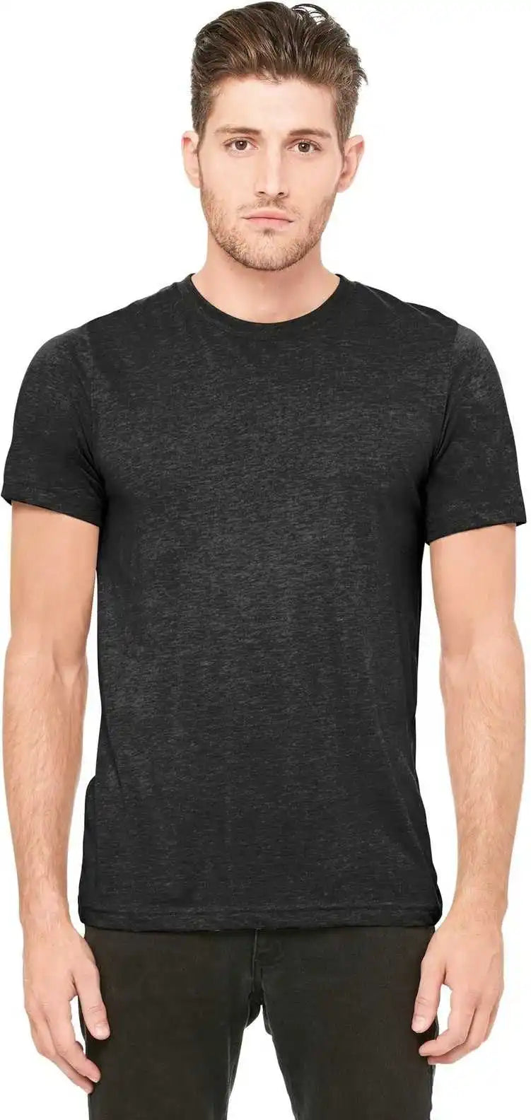 Bella + Canvas 3413 Unisex Triblend Short Sleeve Tee Charcoal Black