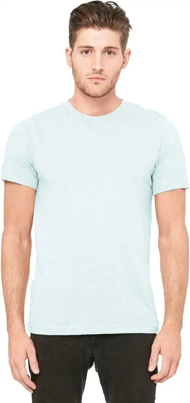 Bella + Canvas 3413 Unisex Triblend Short Sleeve Tee - Ice Blue