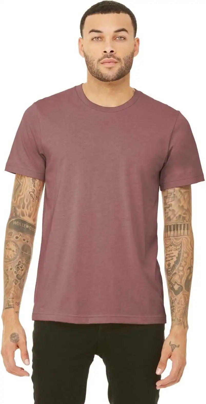 Bella + Canvas 3413 Unisex Triblend Short Sleeve Tee Mauve