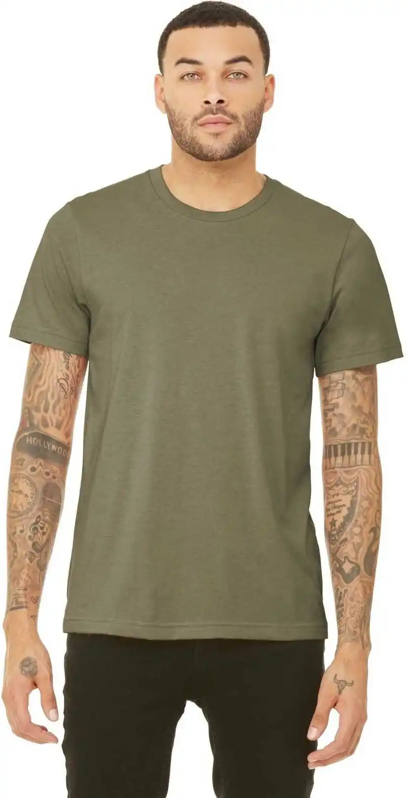 Bella + Canvas 3413 Unisex Triblend Short Sleeve Tee Olive
