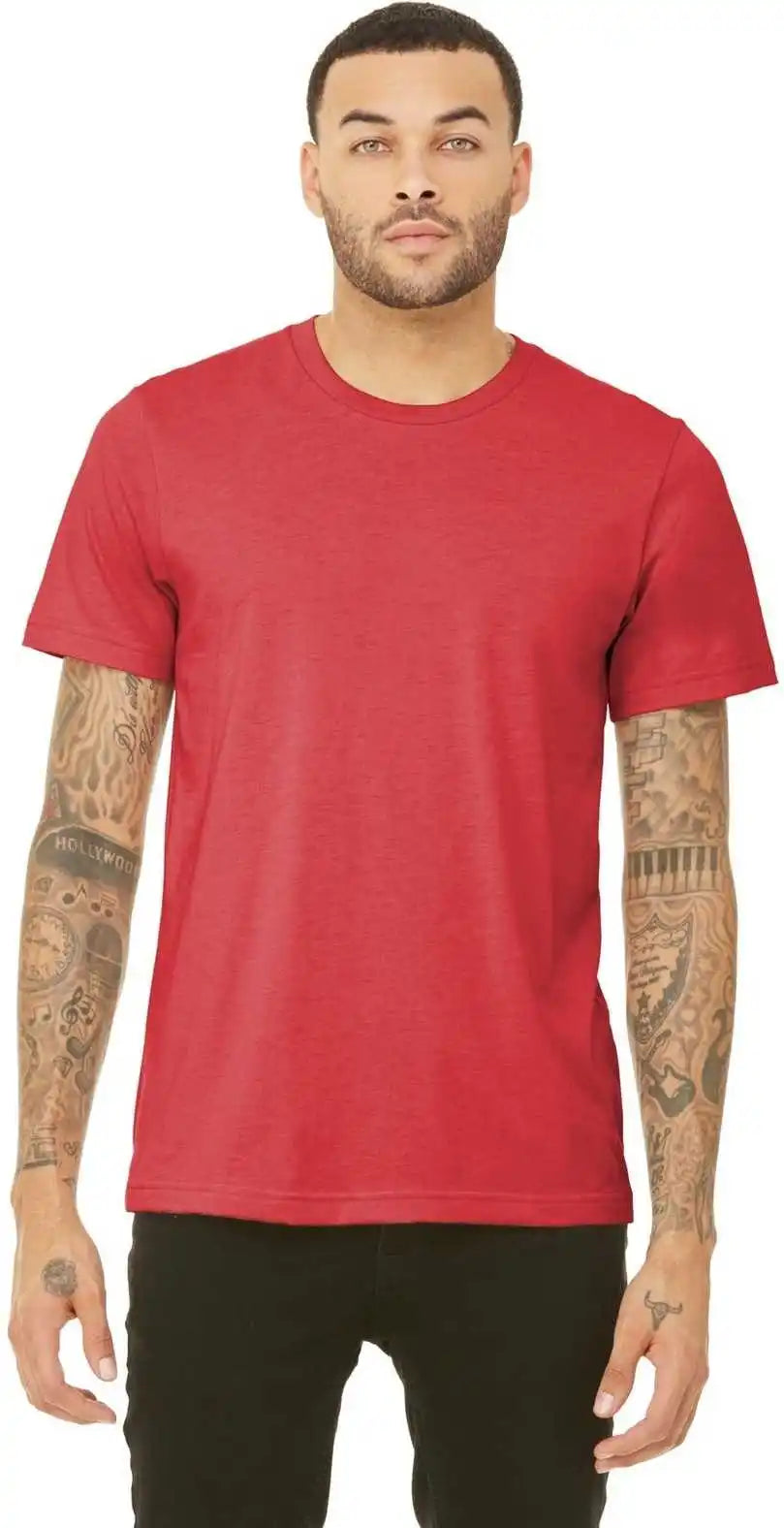 Bella + Canvas 3413 Unisex Triblend Short Sleeve Tee Red