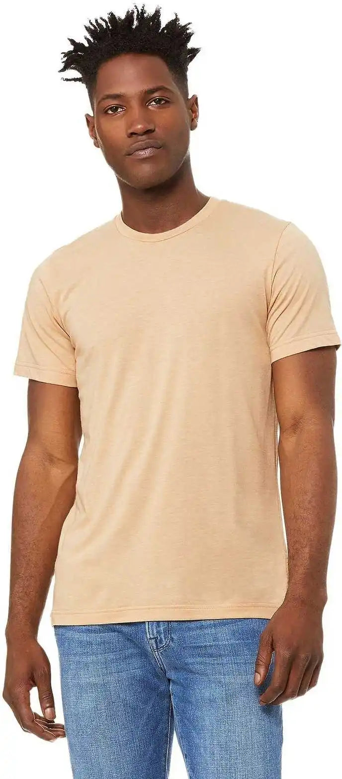 Bella + Canvas 3413 Unisex Triblend Short Sleeve Tee - Sand Dune