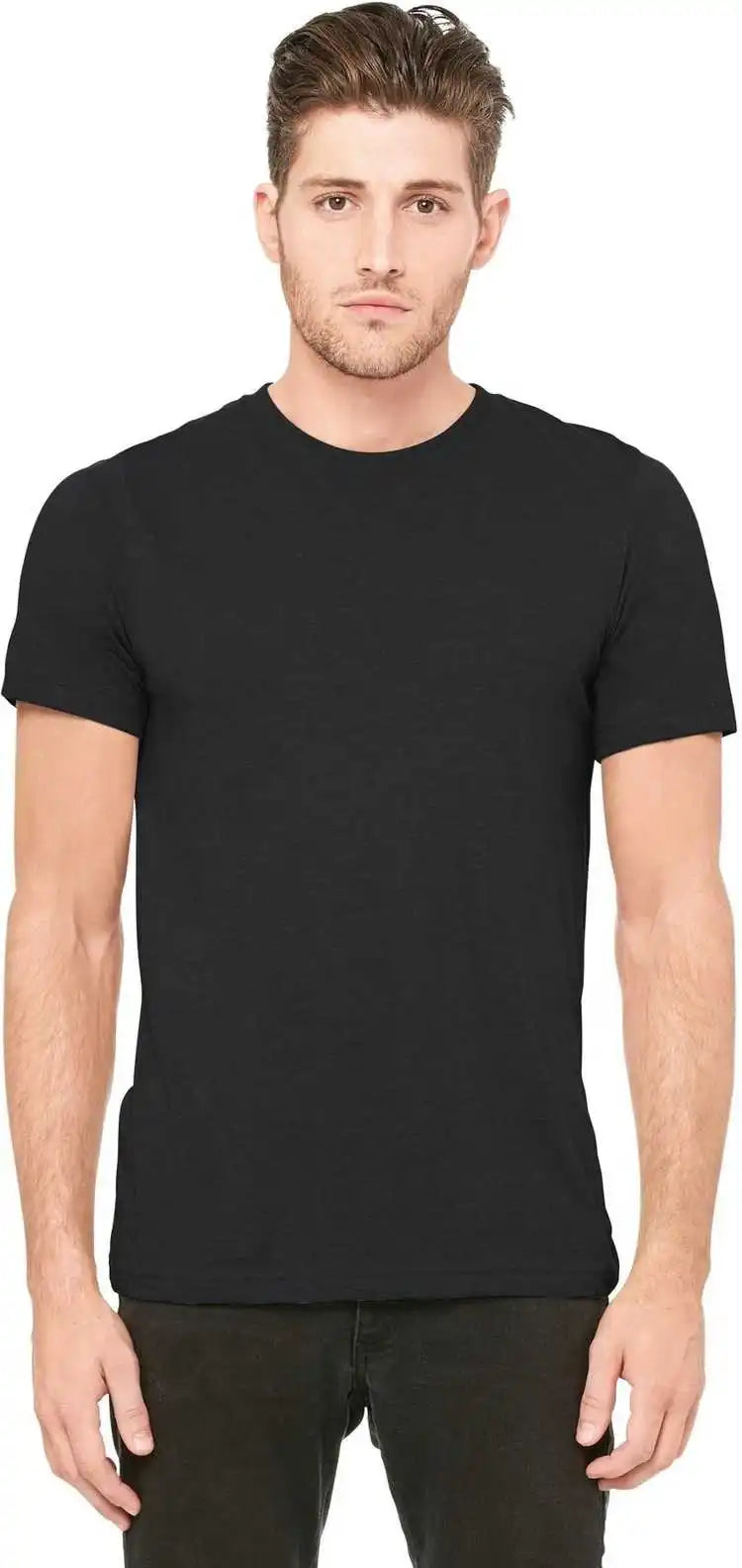 Bella + Canvas 3413 Unisex Triblend Short Sleeve Tee - Solid Dark Gray
