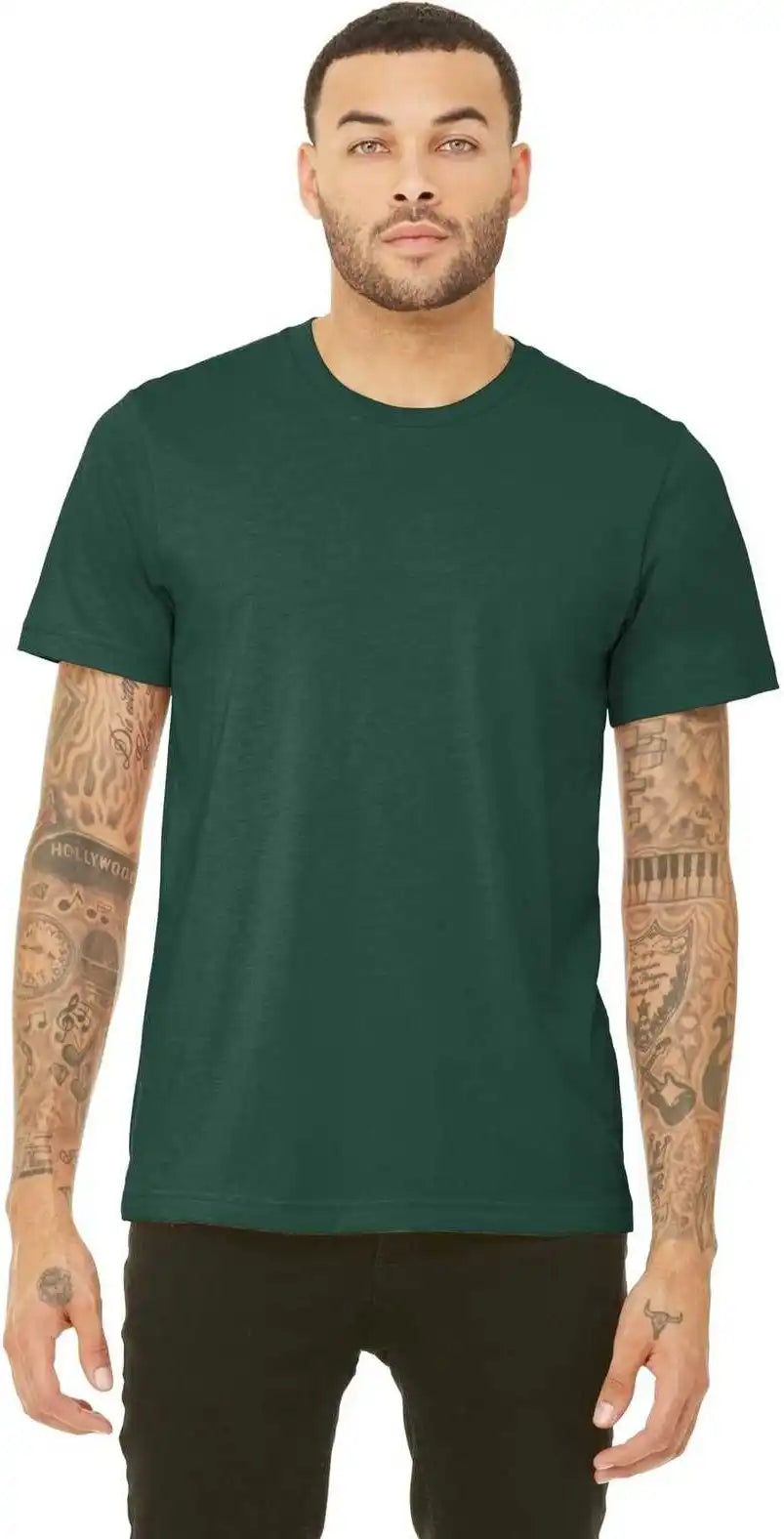 Bella + Canvas 3413 Unisex Triblend Short Sleeve Tee Solid Forest