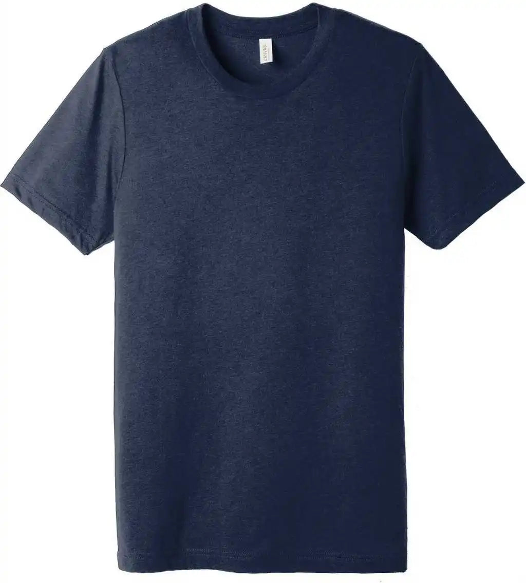 Bella + Canvas 3413 Unisex Triblend Short Sleeve Tee Solid Navy