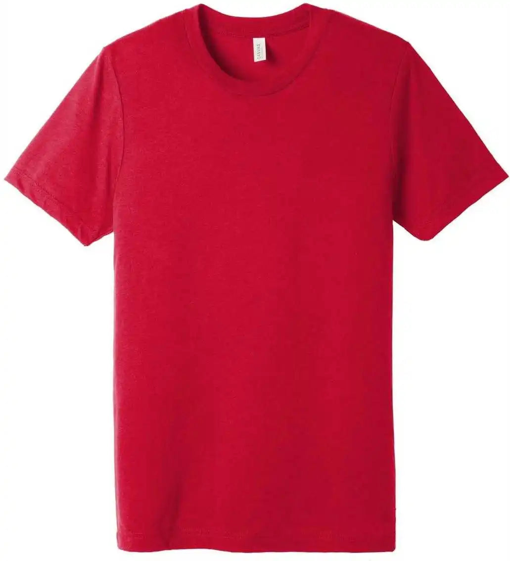 Bella + Canvas 3413 Unisex Triblend Short Sleeve Tee Solid Red
