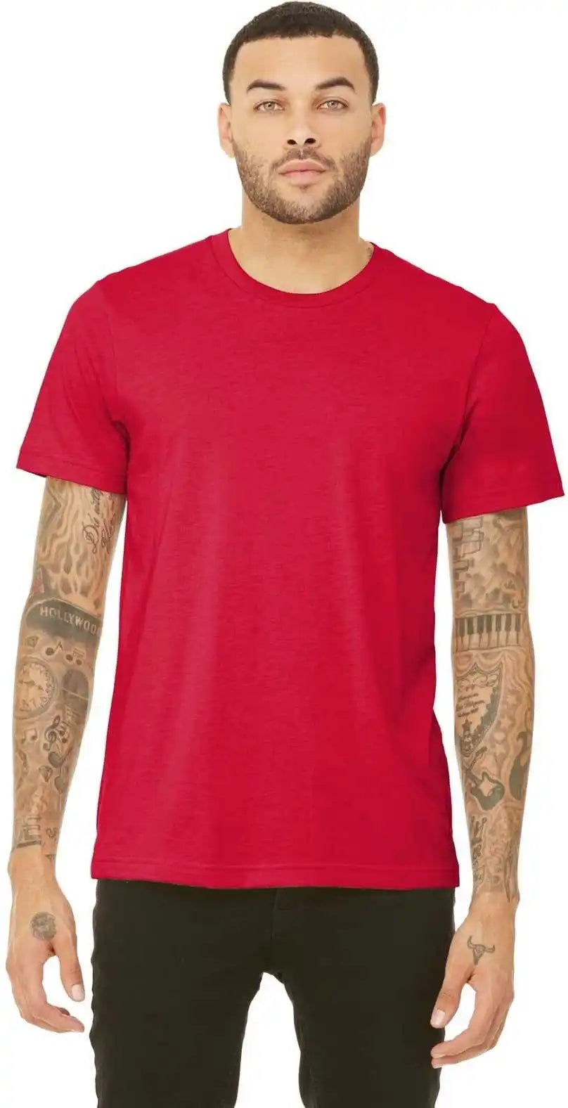 Bella + Canvas 3413 Unisex Triblend Short Sleeve Tee Solid Red