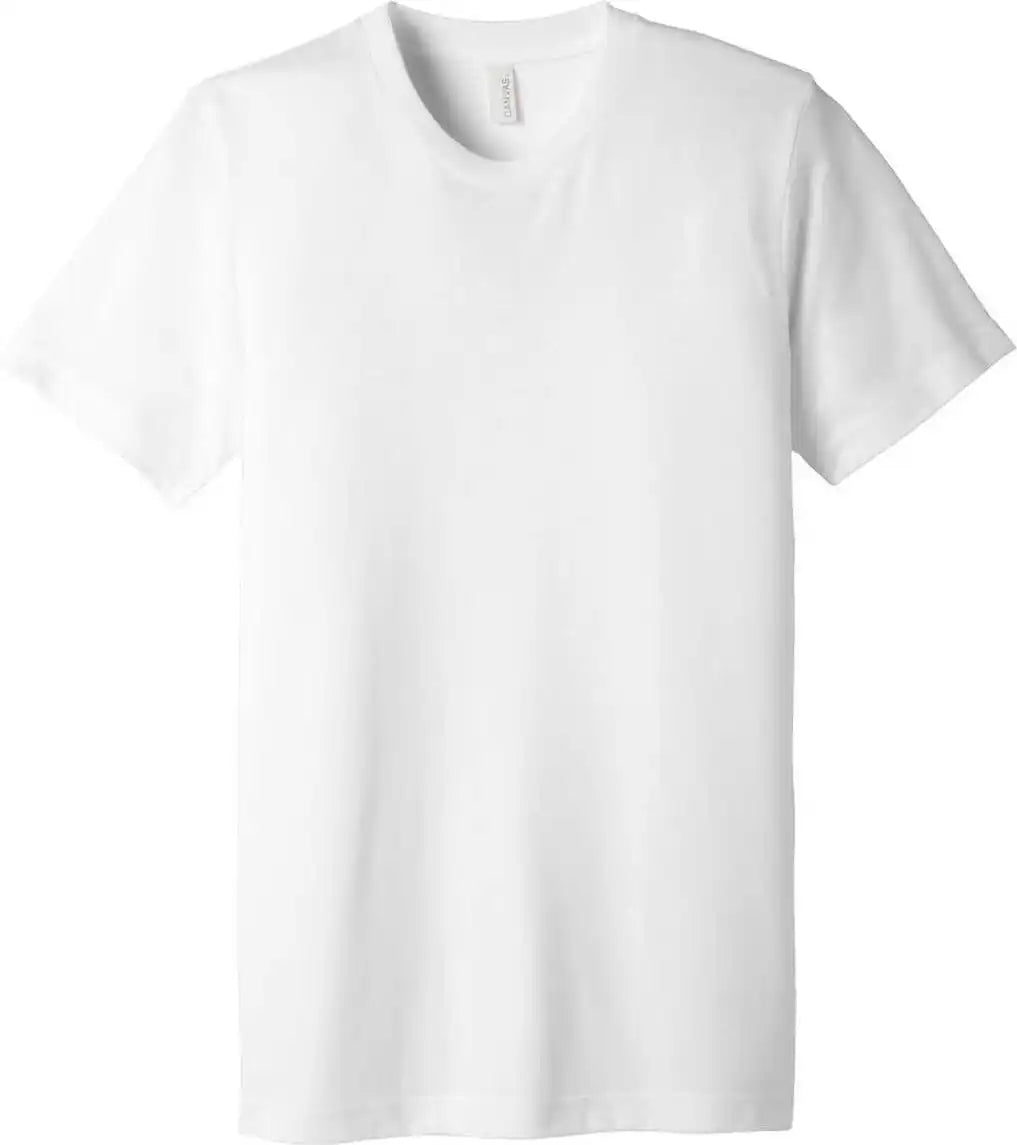 Bella + Canvas 3413 Unisex Triblend Short Sleeve Tee Solid White
