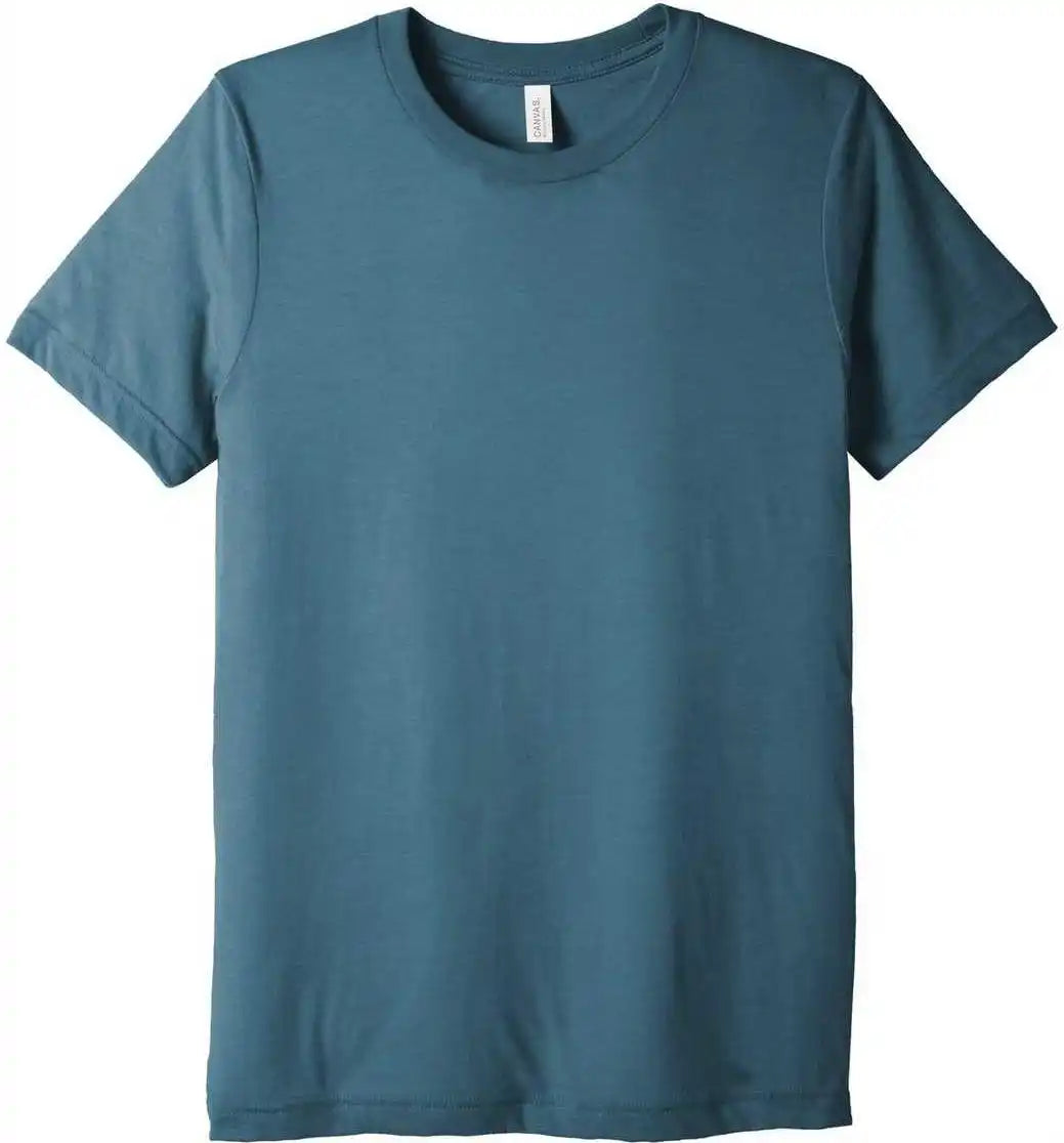Bella + Canvas 3413 Unisex Triblend Short Sleeve Tee Steel Blue