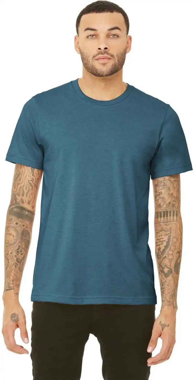Bella + Canvas 3413 Unisex Triblend Short Sleeve Tee Steel Blue