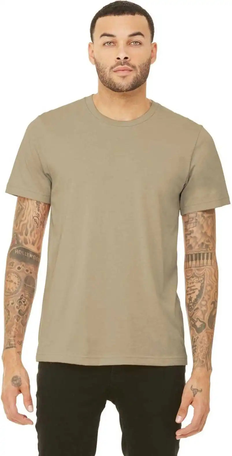 Bella + Canvas 3413 Unisex Triblend Short Sleeve Tee Tan