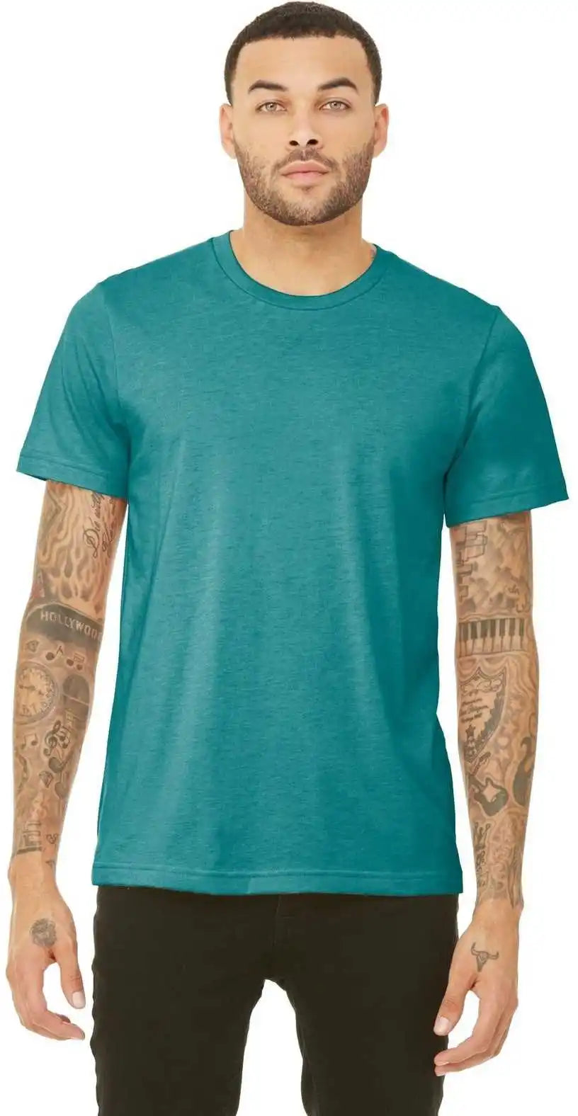 Bella + Canvas 3413 Unisex Triblend Short Sleeve Tee Teal