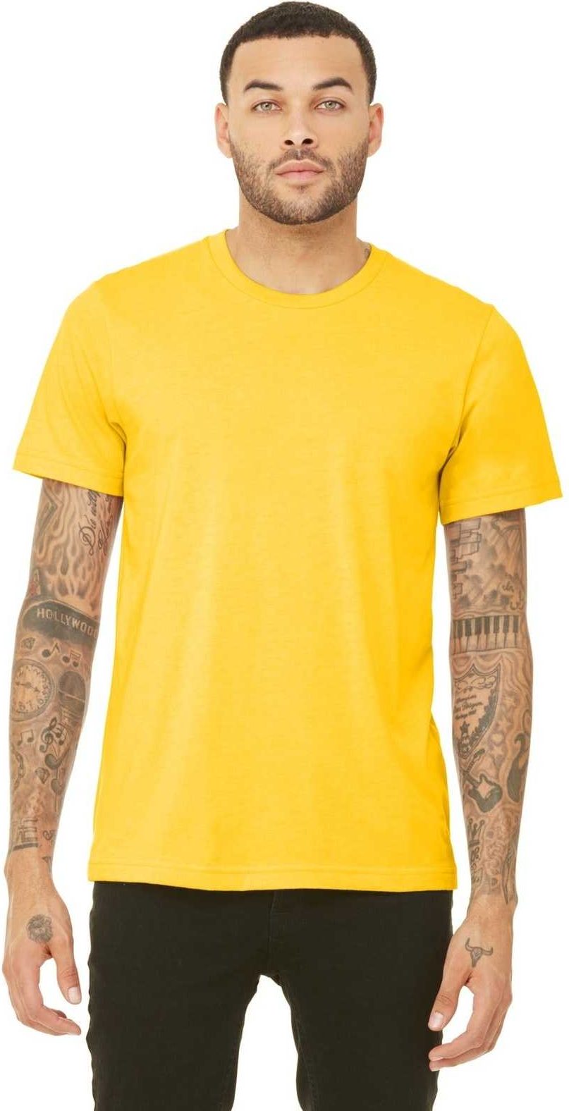 Bella + Canvas 3413 Unisex Triblend Short Sleeve Tee - Yellow Gold