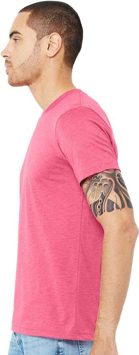 Bella + Canvas 3413 Unisex Triblend Tee - Charity Pink