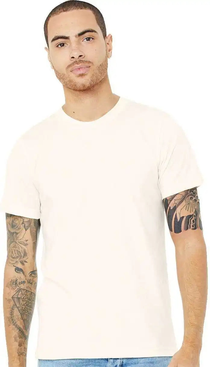 Bella + Canvas 3413 Unisex Triblend Tee - Solid Natural