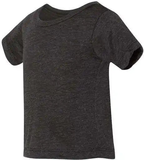 Bella + Canvas 3413b Baby Triblend Tee Charcoal Black