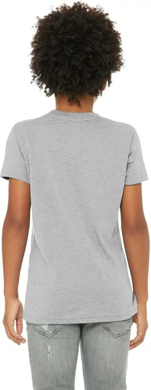 Bella + Canvas 3413y Youth Triblend Short Sleeve Tee Athletic Gray