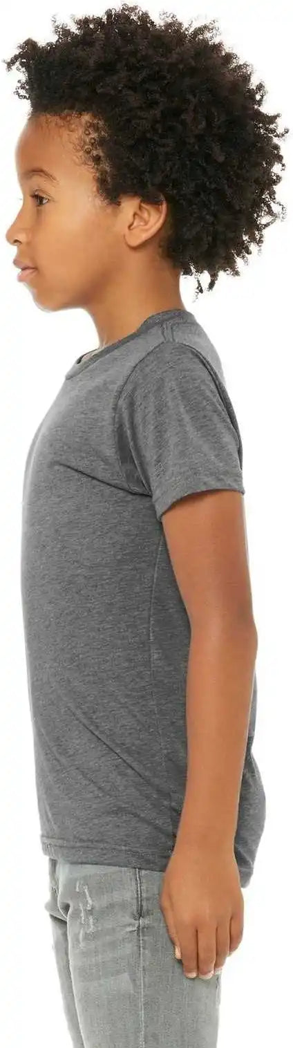 Bella + Canvas 3413y Youth Triblend Short Sleeve Tee Gray