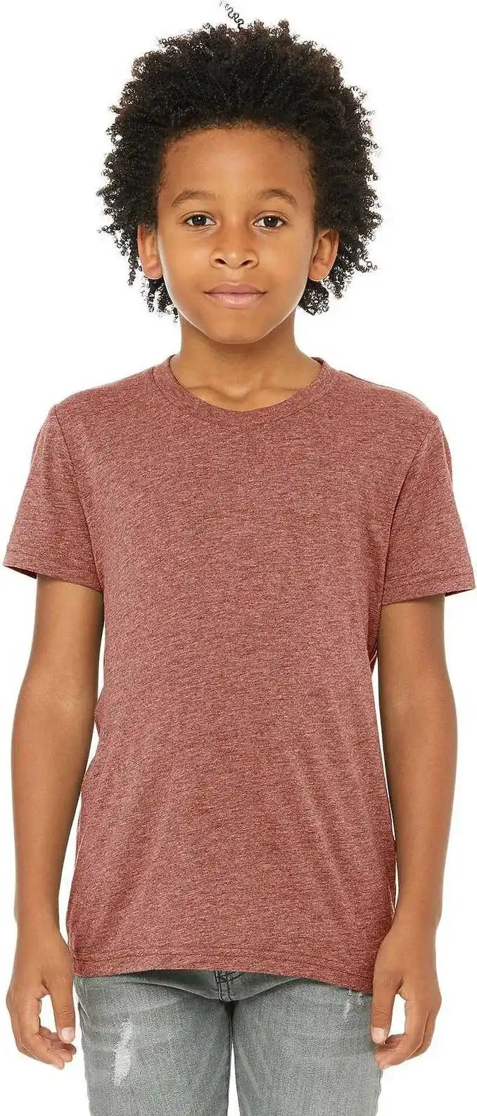 Bella + Canvas 3413y Youth Triblend Short Sleeve Tee Mauve