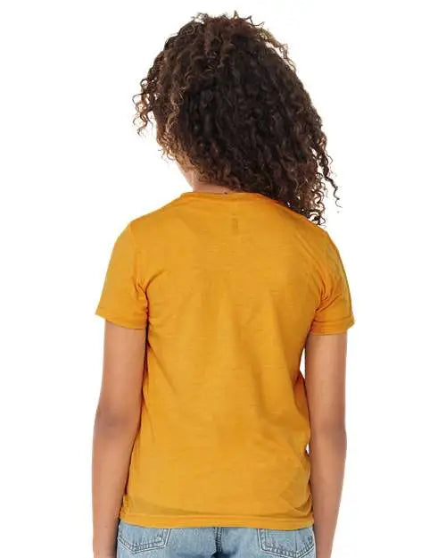 Bella + Canvas 3413y Youth Triblend Tee - Mustard