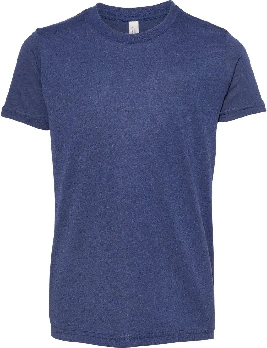 Bella + Canvas 3413y Youth Triblend Tee - Navy - s