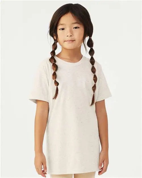 Bella + Canvas 3413y Youth Triblend Tee - Oatmeal