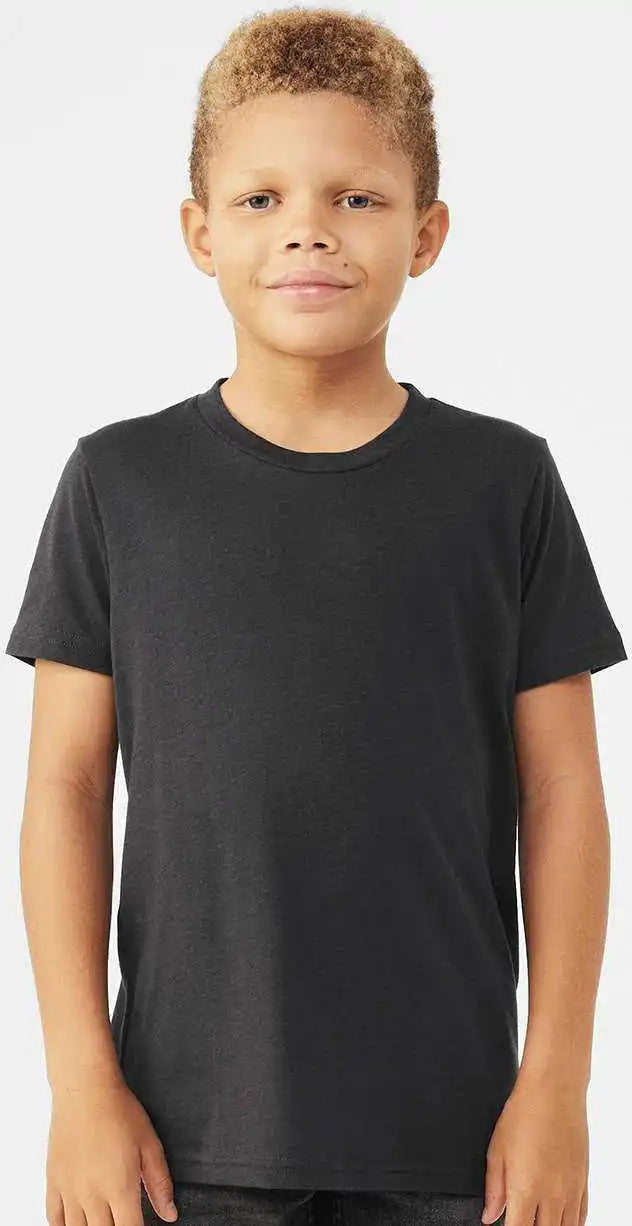 Bella + Canvas 3413y Youth Triblend Tee - Solid Dark Gray