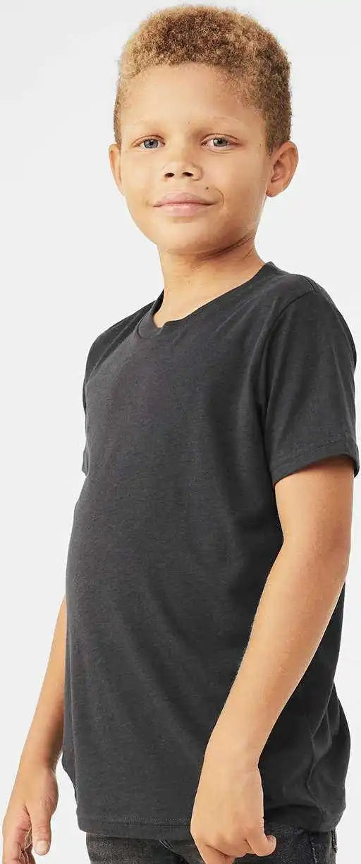 Bella + Canvas 3413y Youth Triblend Tee - Solid Dark Gray