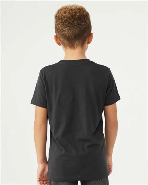 Bella + Canvas 3413y Youth Triblend Tee - Solid Dark Grey