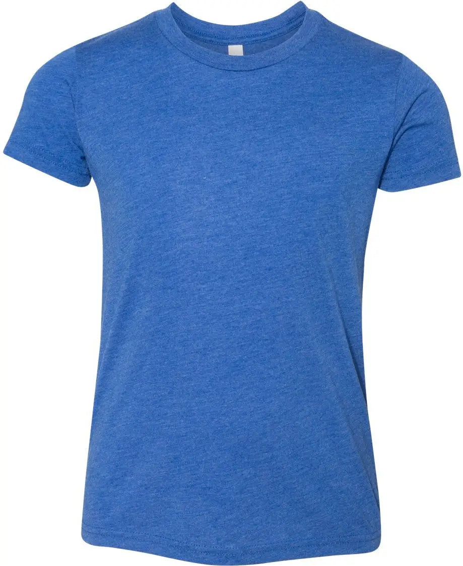 Bella + Canvas 3413y Youth Triblend Tee - True Royal - s