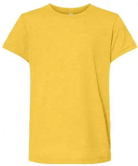 Bella + Canvas 3413y Youth Triblend Tee Yellow Gold