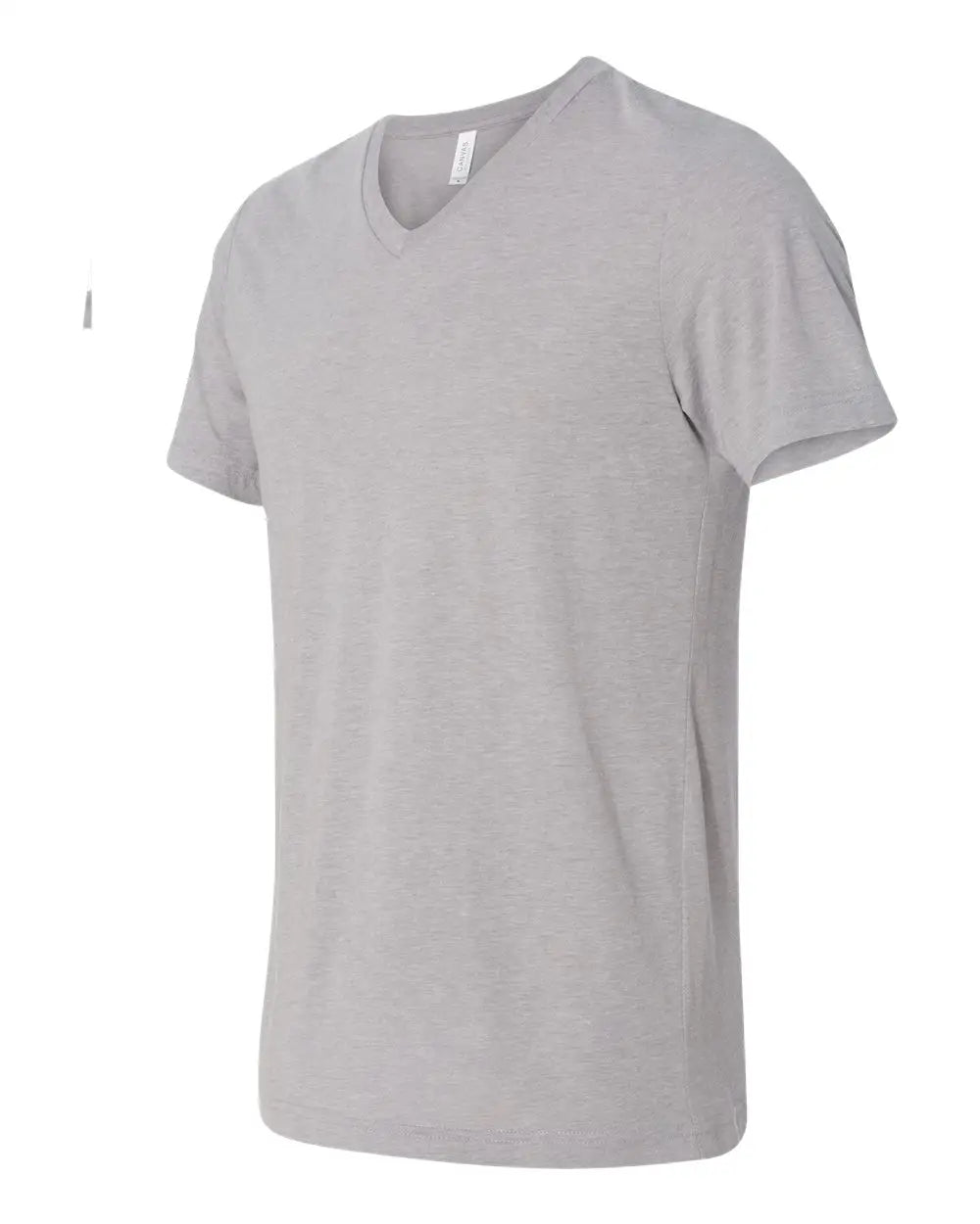 Bella + Canvas 3415c Triblend V-neck Short Sleeve Tee - 3415 - Athletic Gray - Adult Xs