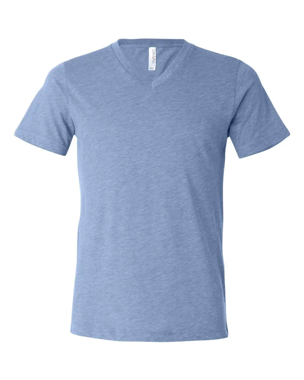 Bella + Canvas 3415c Triblend V-neck Short Sleeve Tee - 3415 - Blue
