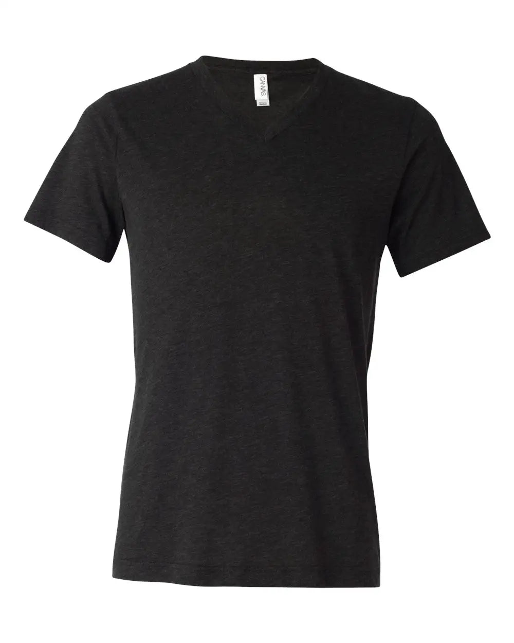 Bella + Canvas 3415c Triblend V-neck Short Sleeve Tee - 3415 - Charcoal Black