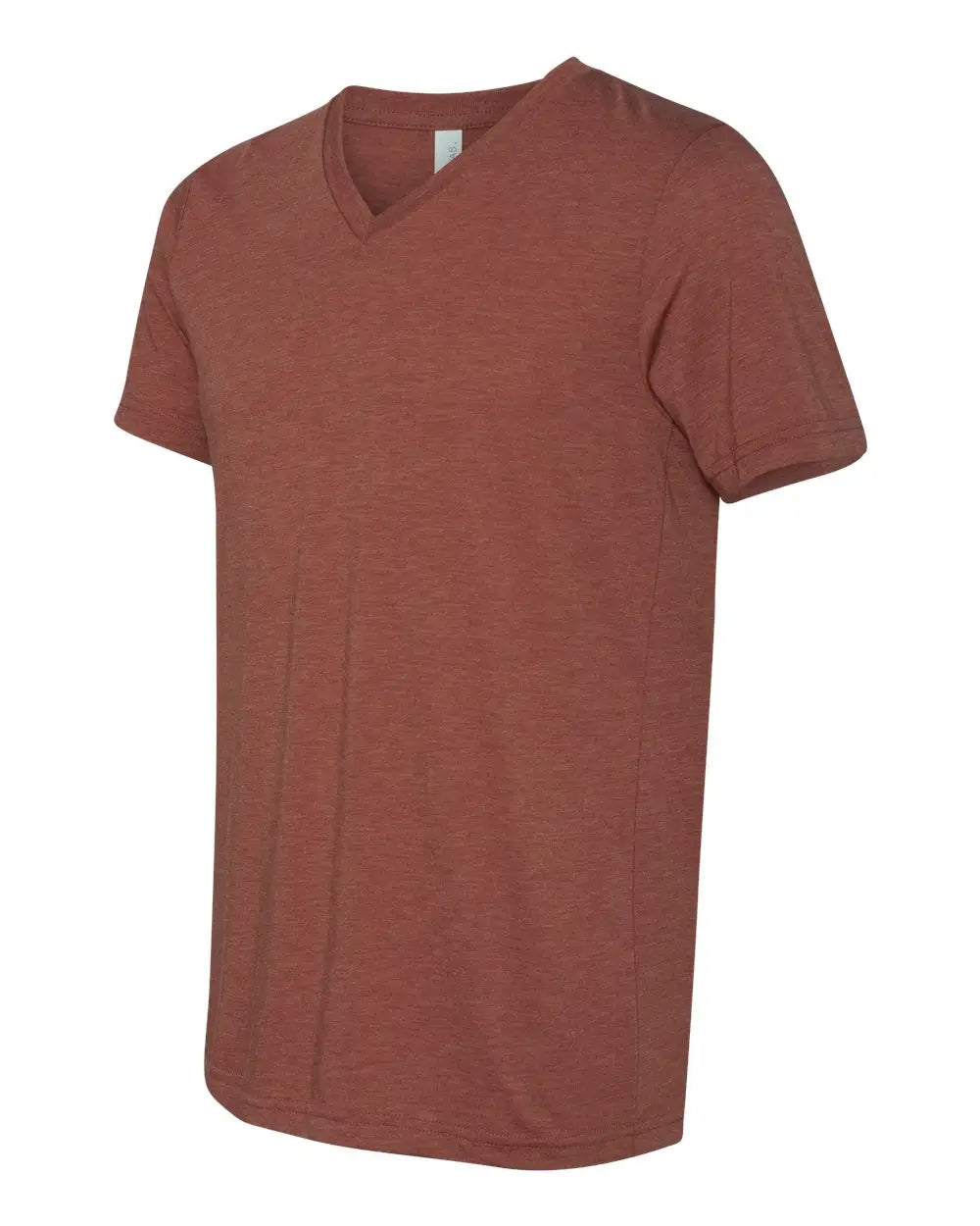Bella + Canvas 3415c Triblend V-neck Short Sleeve Tee - 3415 - Clay - Adult Xs