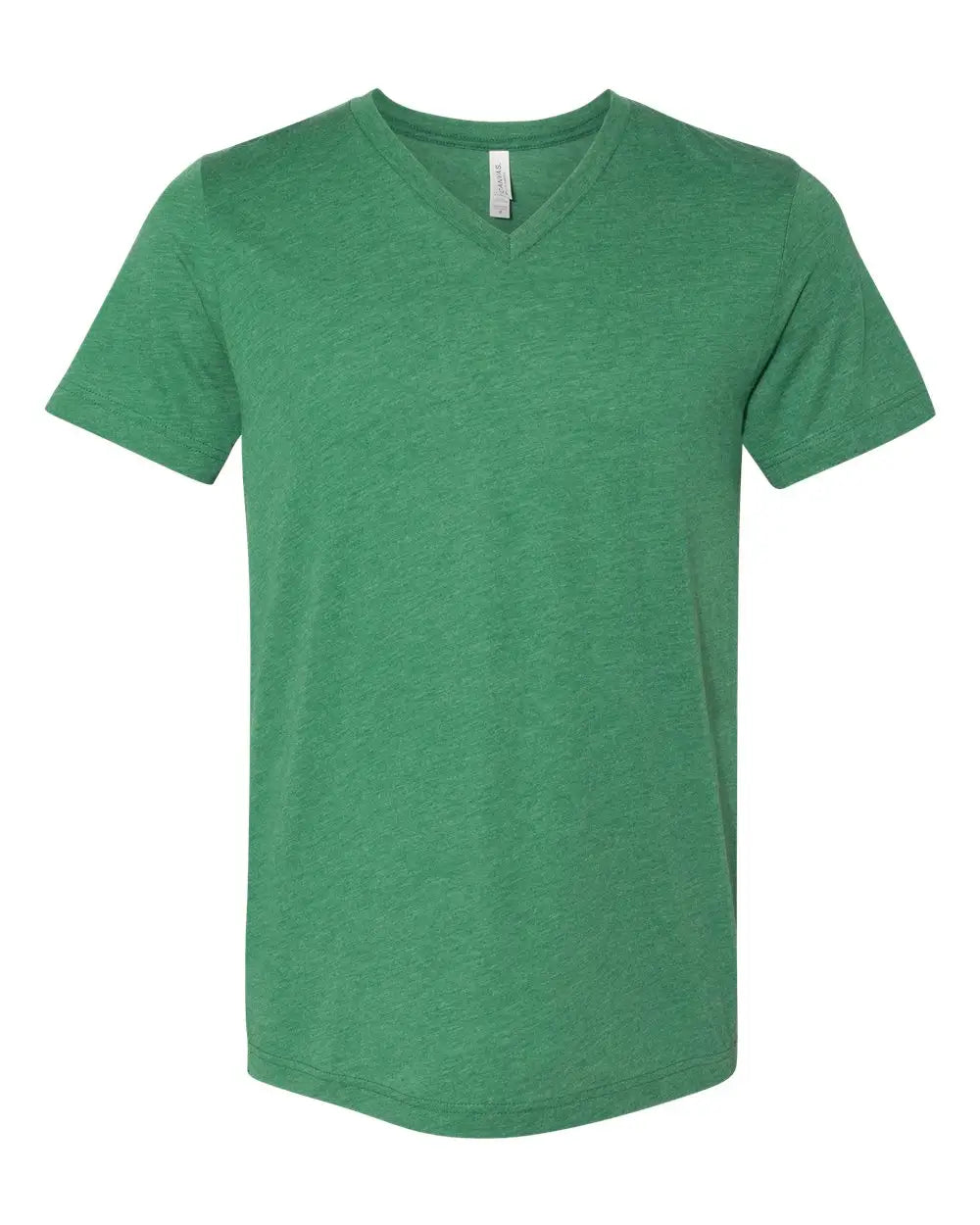 Bella + Canvas 3415c Triblend V-neck Short Sleeve Tee - 3415 - Grass Green - Adult Xs